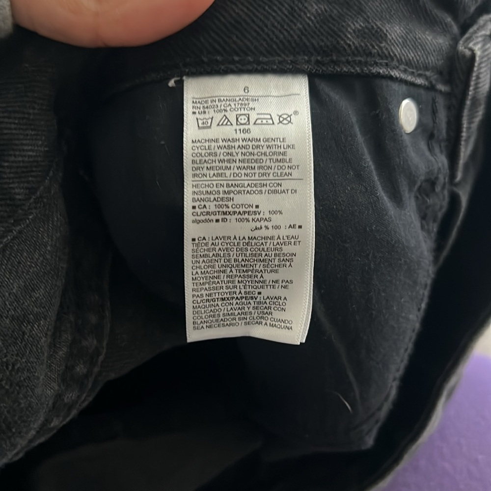 Old Navy Black Denim Midi Skirt - Picture 8 of 8